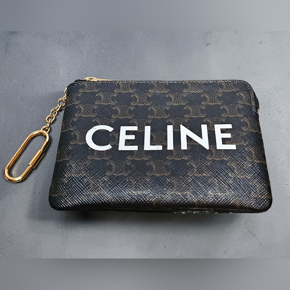Celine‎ Coin Purse IN Triomphe Canvas with Celine print